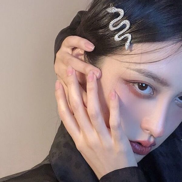 oly-410149a94c7868be4ce64b5eceb20086 Wholesale style retro hairpin female ins creative silver snake-shaped hairpin dark all-match cool style side clip fashion