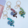 oly-4107d3006b427f92ff45a575af9b0334 Wholesale Zodiac Diamond-embedded gradient snake keychain car bag pendant creative gifts for the year of birth