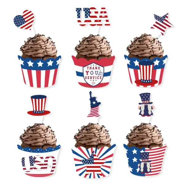 Wholesale Independence Day Party Cake Decorating Supplies In Paper For Festive Celebration