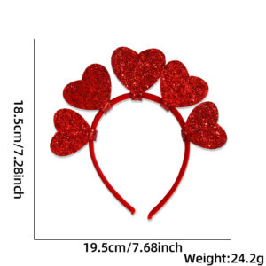 Red Love Hair Hoop / Free size