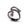 oly-4141bd26b05d520edbb0d11c39d51238 Wholesale retro paint snake ring unisex ring source manufacturers spot