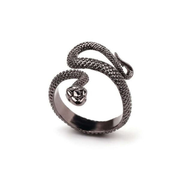 oly-4141bd26b05d520edbb0d11c39d51238 Wholesale retro paint snake ring unisex ring source manufacturers spot