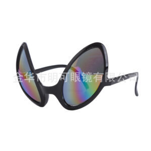 Black Alien Colorful Glasses / All yards