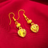 Wholesale Jewelry ladies love earrings Vietnam sand gold women tassel earrings wholesale love earrings