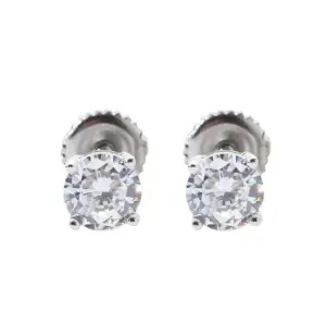 5mm Silver Pair/free 925 Sterling Silver Ear Caps