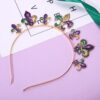 oly-416dc1a983bbf82bd3397c019c3dc9d1 Wholesale Carnival headband festival headdress Carnival headband flash Jiahua Iris headband accessories Purple Yellow green headband