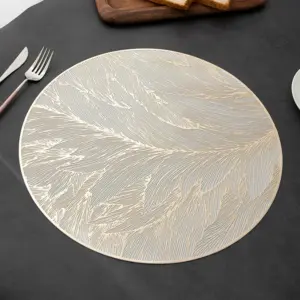 Gold (Thousand Silk Leaf Round) / Diameter 38CM, Weight 135g