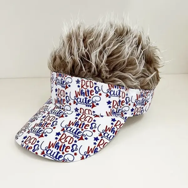 Wholesale American Flag Baseball Cap With Wide Brim For Commute Featuring UV Protection, Cotton Material And Embroidery Craft