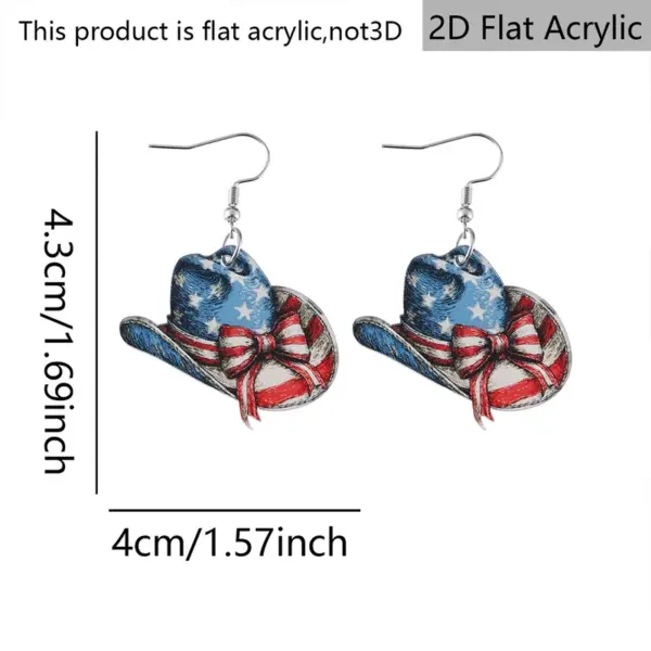 oly-4185b4f019ab31b368a757412de5c318 Wholesale Retro White & Red Print Bow Tie Drop Earrings For Women With 304 Stainless Steel Ear Pins