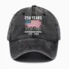 Wholesale Vintage Style American Flag Baseball Cap With Curved Brim, Cotton Material And Embroidery, Perfect For Independence Day