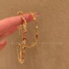 oly-41c00ec77872a27b98b88645743d6df9 Wholesale Stacked wear deep poke my heart! Colorful Dopamine Zircon Bracelet Women's Design Sense Twist Delicate Bracelet Bracelet