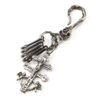 Wholesale Skull Keychain Alloy Creative Skull Arm Cross Pendant Car Metal Pendant Keychain