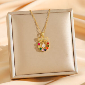 8198 gold colored diamond bell