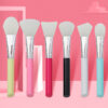 Wholesale Beauty Silicone Brush Mask Brush Makeup Brush Soft Hair Brush Mud Mask Beauty Makeup Tools Fan-shaped Fruit Acid Brush