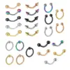 Wholesale Stainless Steel Gold Electroplating Unisex Nose Pin C Rod Breast Ring Nose Ring Nose Pin