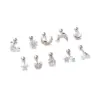 Wholesale Ear Cartilage Rings & Studs Flower Copper Zircon