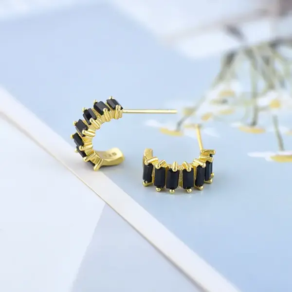 Wholesale 1 Pair Simple Style Geometric Copper Zircon Earrings