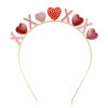 Wholesale  Valentine's Day love headband headdress pink alloy headband girl party gift