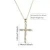 Wholesale Fashionable INS Style Simple Geometric Cross Pendant Necklace Suitable For Women's Daily Wear, Parties, Shopping, Or Dinners