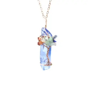 Ancient Red Copper + Blue Crystal