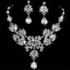 Wholesale Women Jewelry Set Earrings Jewelry Gold Plated Red/Blue/Purple Suitable for Party Wedding