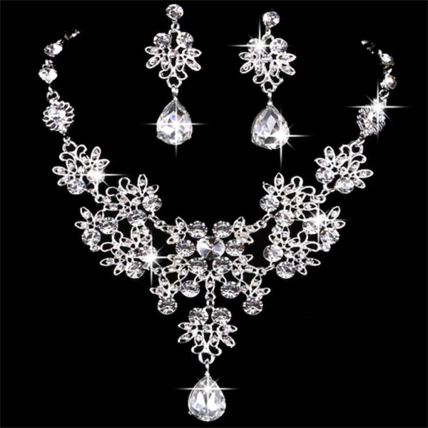 Wholesale Women Jewelry Set Earrings Jewelry Gold Plated Red/Blue/Purple Suitable for Party Wedding