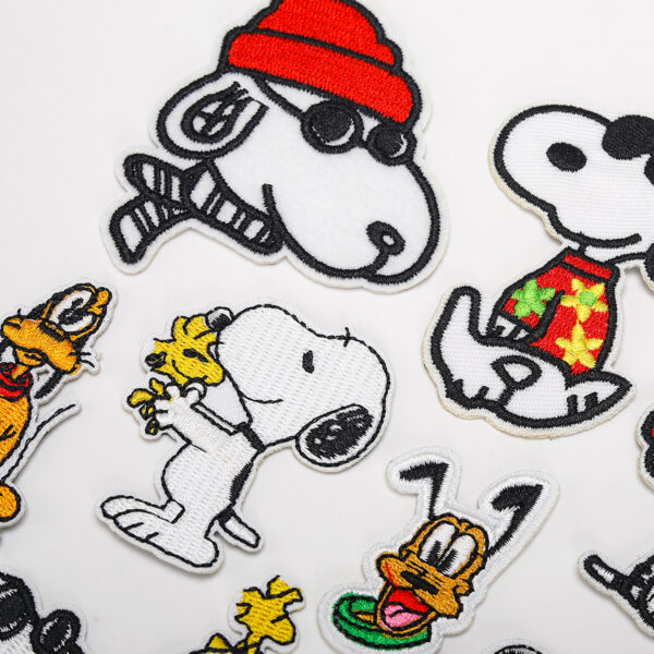oly-42e5c34776bef4e03f38ca7eebaef929 Wholesale Elegant embroidery cute puppy cloth stickers little girl embroidered stickers clothing bag shoes and hats decoration hole patch decals