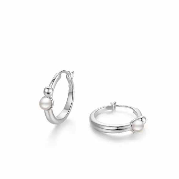 Wholesale Elegant Simple Pearl Women's Earrings Fashionable High-End Design Sensation Versatile Clip-On Jewelry Accessories