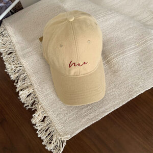 C2740 grass embroidery me baseball cap regular size light card / Adjustable
