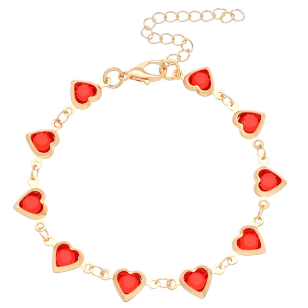 Wholesale love bracelet dopamine jewelry color heart-shaped bracelet women’s jewelry