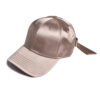 oly-4315f9888a8d12d3afe044985206e7c9 Wholesale Baseball Hat Women's Satin Bright Ribbon Bow Casual Fashion Black Cap Sunshade Hat