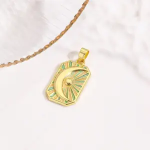 Greenish-yellow Moon / 1 Strand/Package