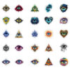 oly-432f4915325510894b9d3be4f76d713e Wholesale 50 personalized pupil eyes graffiti waterproof stickers diy mobile phone case skateboard notebook decorative stickers