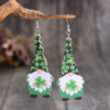 oly-434a1b233f1d332a20f2a16fc252f50d Wholesale St. PA Festival dwarf elf Clover leather earrings retro style earrings
