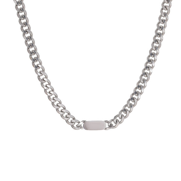 Wholesale Titanium Steel Necklaces That Do Not Fade, Stainless Steel Jewelry for Women, Versatile Cuban Necklace Accessories, High-End