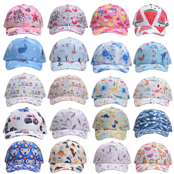 Wholesale Children's Hat Little Dinosaur Unicorn Boys and Girls Peaked Hat Baby Thin Baseball Cap Sun Protection Hat