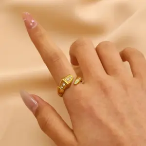 04 18K Real Gold Snake 9285