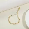 Wholesale Copper 14K Gold Plated White Gold Plated Vintage Style Round Bracelets
