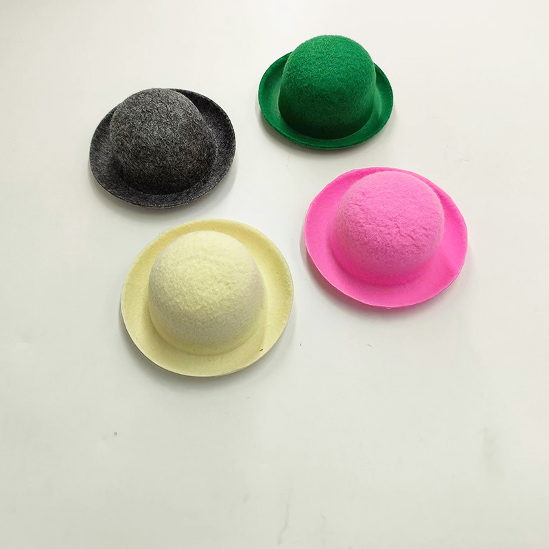 Wholesale New doll cute baby felt hat pet hat dog cat hat birthday party mini handmade doll small hat