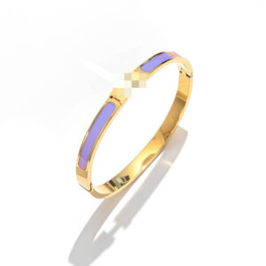 6mm purple / Made of stainless steel + real gold plating in the furnace