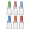 Wholesale Food Grade Silicone BBQ Brush With Lid Heat Resistant Baking Oil Bottle Save Oil For Barbecue And Cooking Vintage