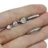 Wholesale 1 Piece 316 Stainless Steel Alloy Resin Rhinestones Glass Belly Rings Heart Shape Wings Butterfly White Gold Plated Unisex