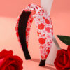 oly-43a9670b90c7f6aa64980a87258d78f1 Wholesale Valentine's Day Love Fabric Pink Y2k Headband High Heels Pattern One Arrow Through Heart Pattern Headband Hair Accessories Women