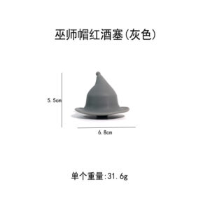Witch Hat Red Wine Plug (Grey)
