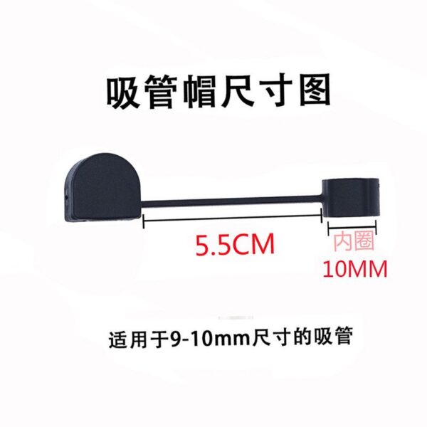 oly-43c10edd0d8fbaefd5540cc3d6a45426 Wholesale Pink Valentine's Day Straw Cap Glass Straw Dust Plug Cute PVC Soft Glue Straw Sleeve Reusable Hat