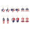 Wholesale 1 Pair Simple Style Classic Style Printing Printing Inlay Zinc Alloy Rhinestones Drop Earrings