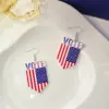 oly-43dec1b44d297047708369d5ae107017 Wholesale Retro American Flag Heart Flower Earrings Acrylic Geometric Pattern Round Shape Women's Jewelry Fashion Accessories