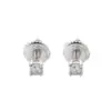 Wholesale 925 Sterling Silver Hoop Earrings Unisex Simple Modern Hip-Hop Style Full Zircon Earrings Men Women Fashion Jewelry