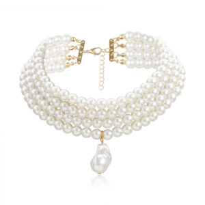 Pearl gold necklace