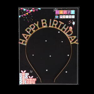 Happy birthday gold mixed color + card